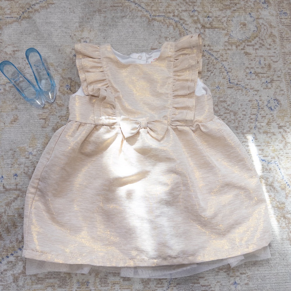 Cat & Jack Gold Formal Kids Dress